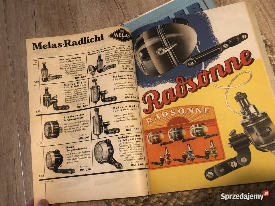 Zabytkowe katalogi rowerowe Antykwariat Poznań sprzedam