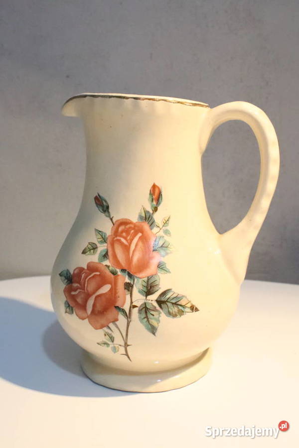 Dzbanek z kwiatami PRL sprzedam