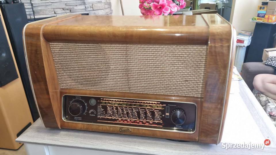 Luksusowe zabytkowe Radio Graetz Gross Super łódzkie Warta sprzedam