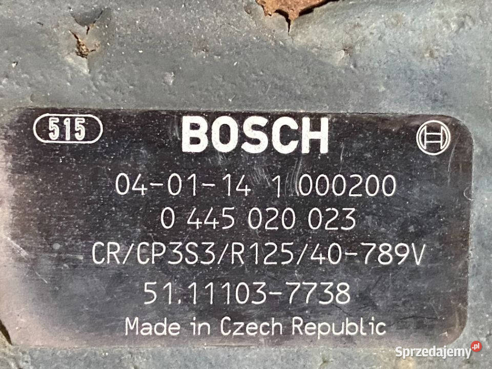 Pompa Paliwa Man D2066 0445020023 51111037738 Maszewo