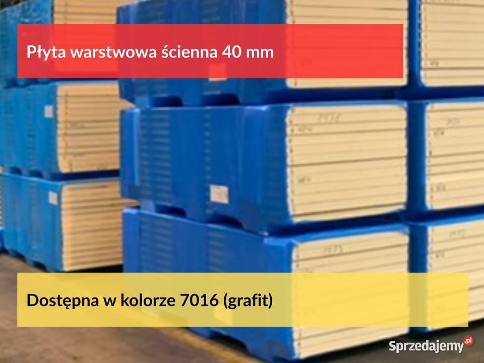 Płyty warstwowe ścienne 40mm z PIR płyta Puszczykowo