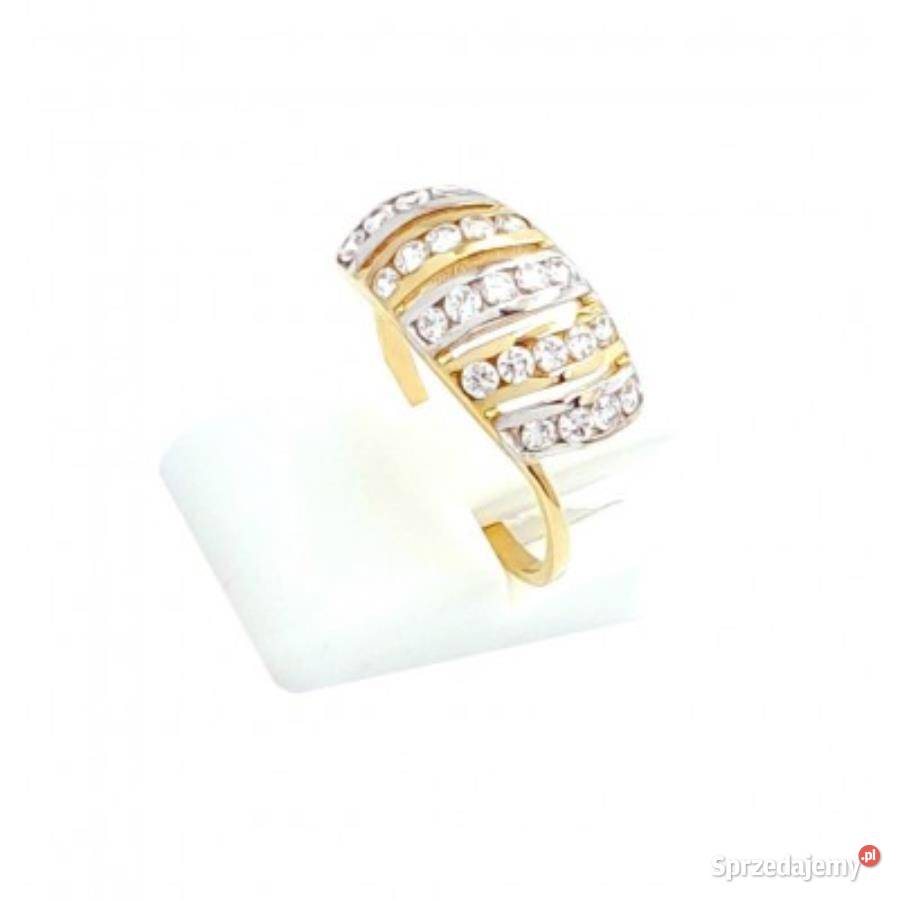 Pierścionek r14 Złoty pr333 z kamieniami Z395 złote Poznań