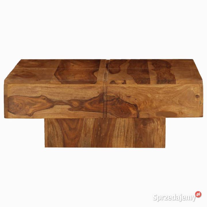 Stolik kawowy 80x80x30 lite drewno akacjowe mazowieckie