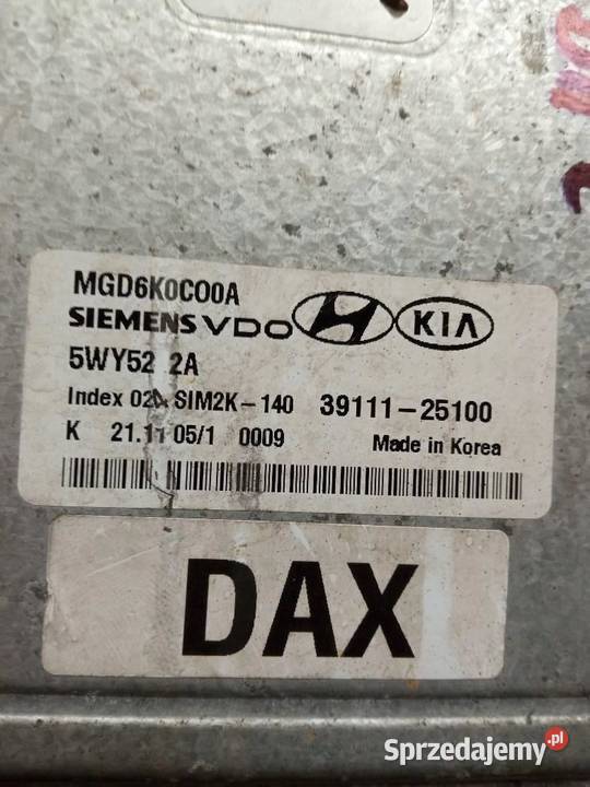 STEROWNIK SILNIKA 3911125100 Kia Magentis II sprzedam