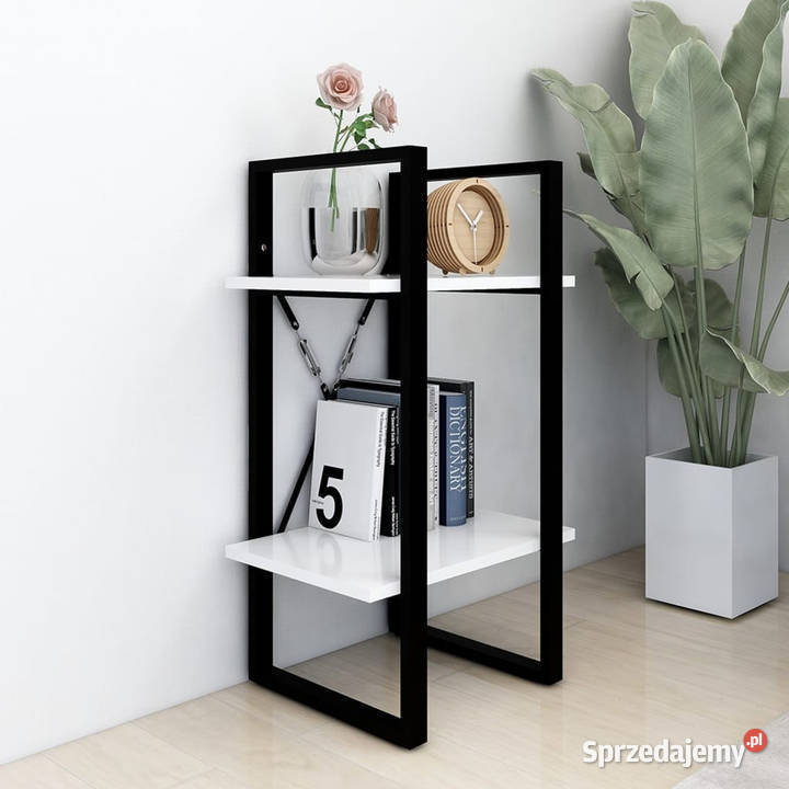 Regał na książki biały 40x30x70 materiał Warszawa