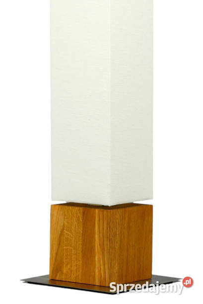 Lampa podłogowa KUBBO skandynawski drewno kostka kujawsko-pomorskie Nowe sprzedam