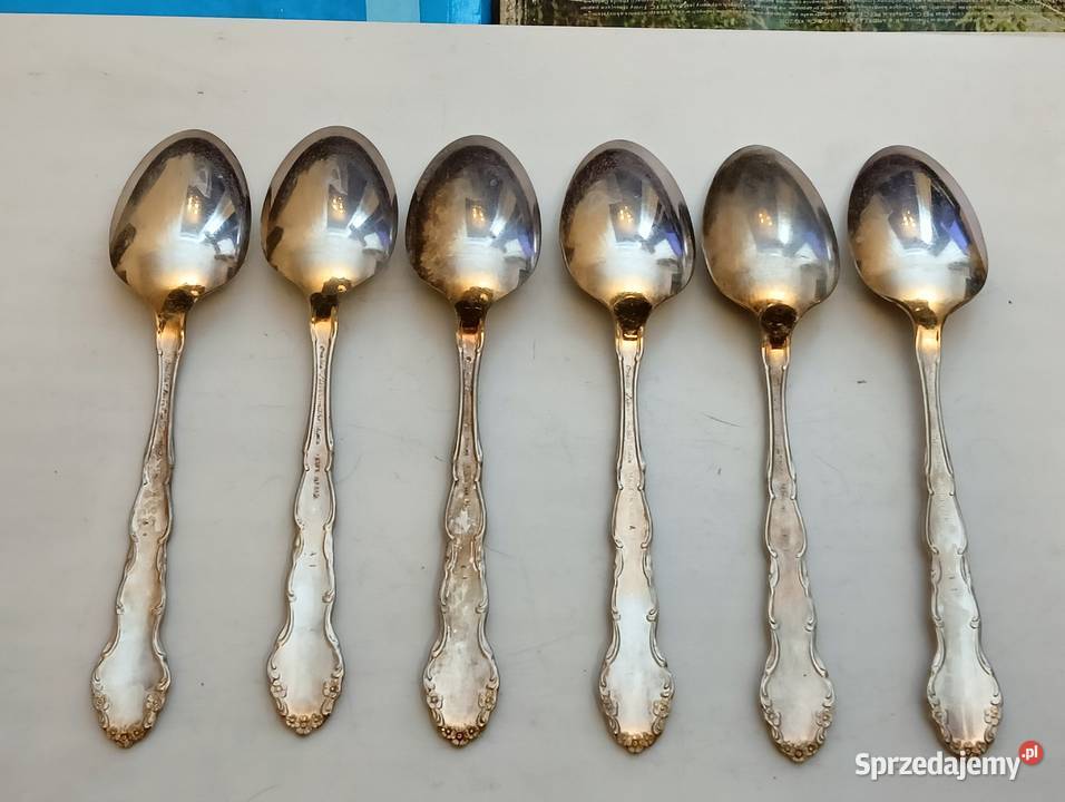 Łyżki angielskie posrebrzane komplet ONEIDA X172 Kraków