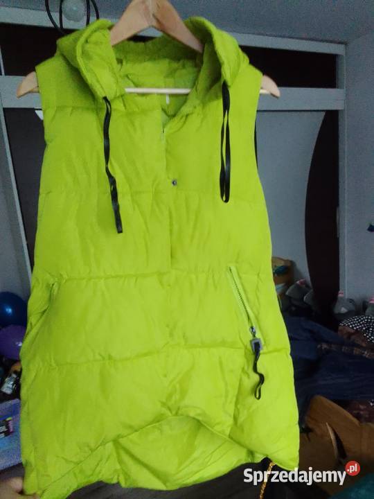 Bezrękawnik damski zielony Moda i Styl Bobowa