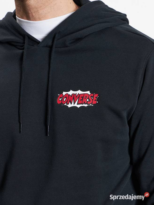 CONVERSE CZARNA BLUZA MĘSKA Z KAPTUREM WSUWANA Rozmiar XXL Kalisz