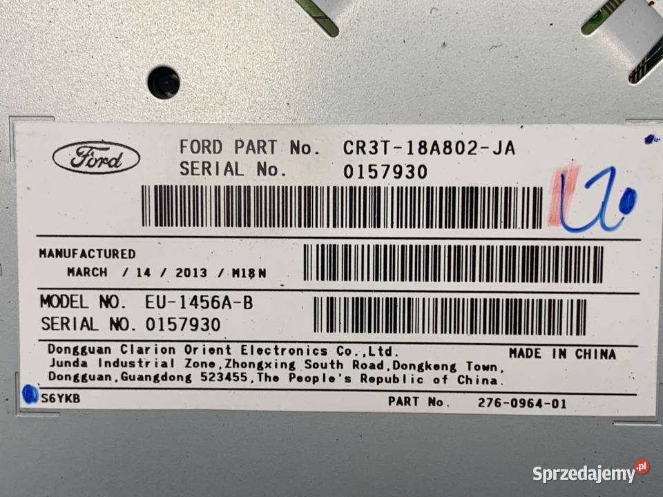 PANEL STEROWANIA NAWIEWU FORD MUSTANG V