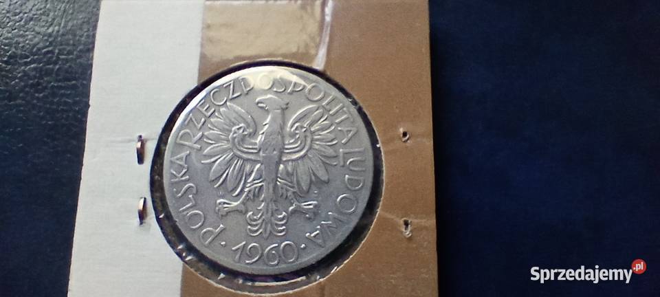 Stare monety 5 złotych 1960 Rybak PRL Polska