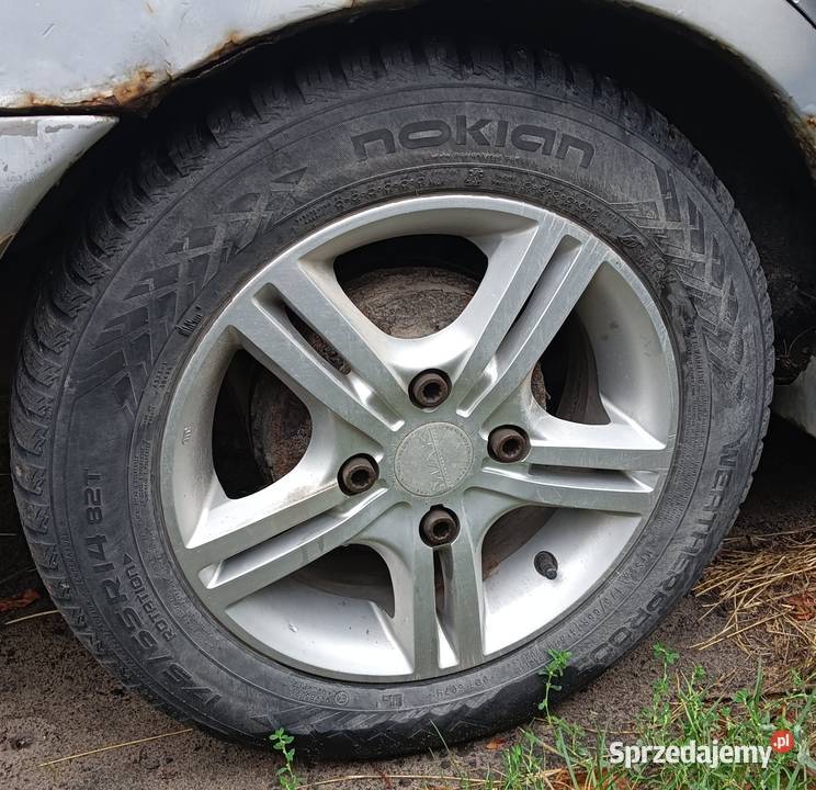 4 felgi 15 MAK i 5 opon Nokian weatherproof Średnica 15"