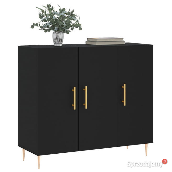 Szafka czarna 90x34x80 materiał drewnopochodny Warszawa