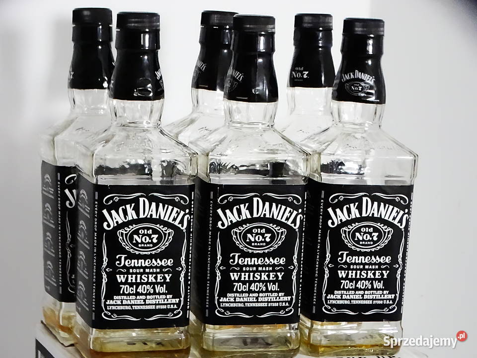 Puste butelki Jacku Danielsie 700 ml z nakrętką przezroczysty Biłgoraj