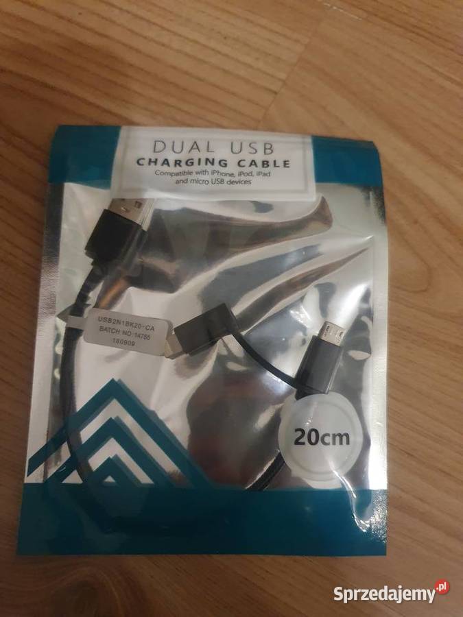 Kabel dual USB Iphone lightning micro USB Warszawa