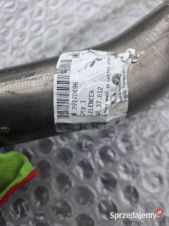 Rura wydechowa Opel Astra K V 39170696 sprzedam