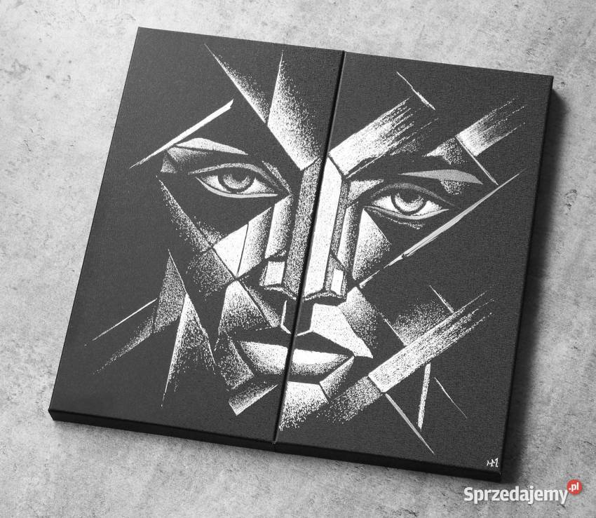 Oryginalny Obraz ręcznie grawerowany na blasze Sztuka współczesna Sandomierz