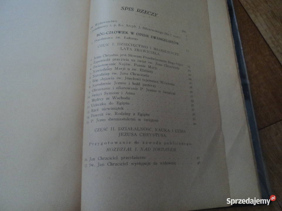 Bóg Człowiek w opisie ewangelistów ks Nowy Sącz