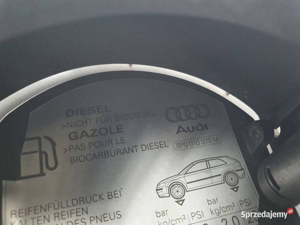 KLAPKA WLEWU PALIWA AUDI A3 8P 8P0809999C Lipno