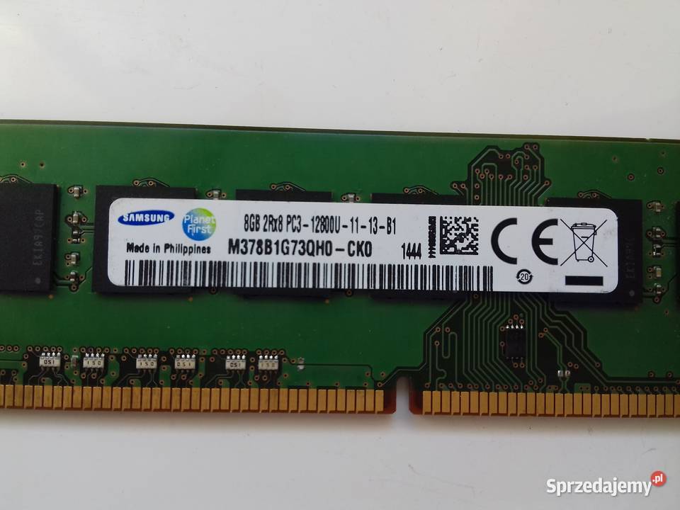 Samsung DDR3 8GB PC3 12800U 1600Mhz CL11 Sprawna Bydgoszcz