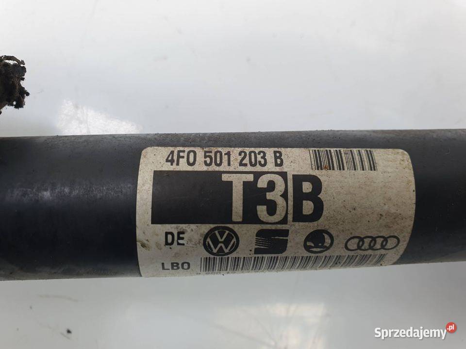 PÓŁOŚ PRAWA TYŁ AUDI A6 C6 4F0501203B osobowe Lipno