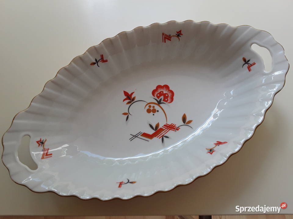 Półmisek porcelanowy głęboki sygnowany Bavaria Warszawa