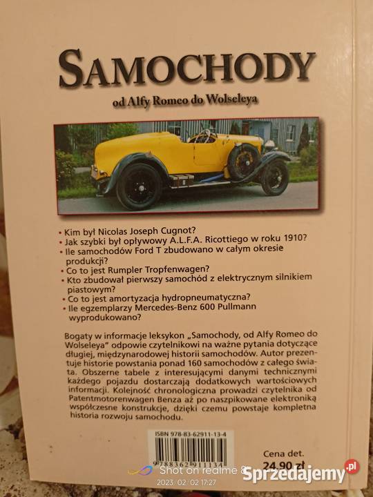 Samochody Alfy Romeo album książki Warszawa sprzedam