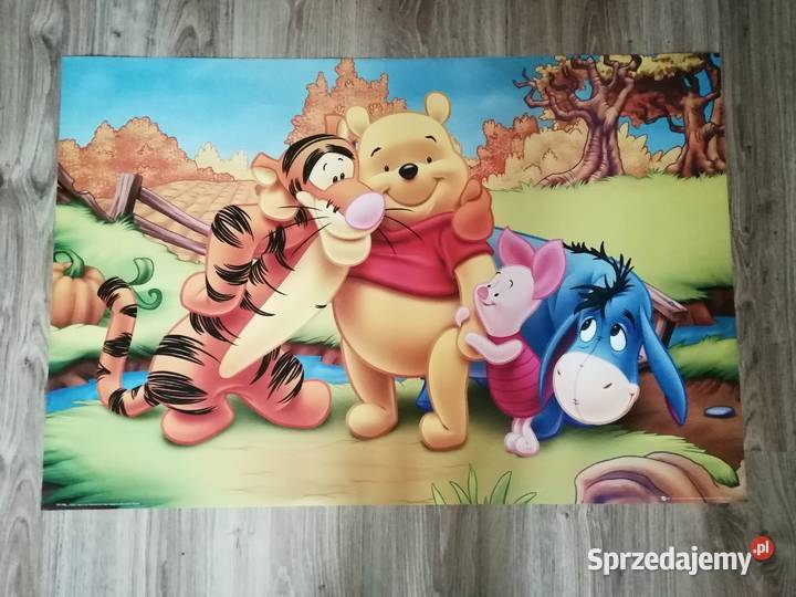 Duży plakat 91x61 Kubuś Puchatek i przyjaciele śląskie Mysłowice sprzedam