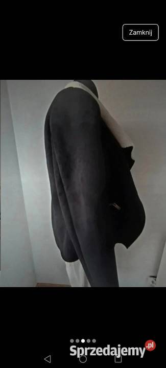 Kurtka z polaru ocieplana kożuszkiem czarna 2YK Krosno sprzedam