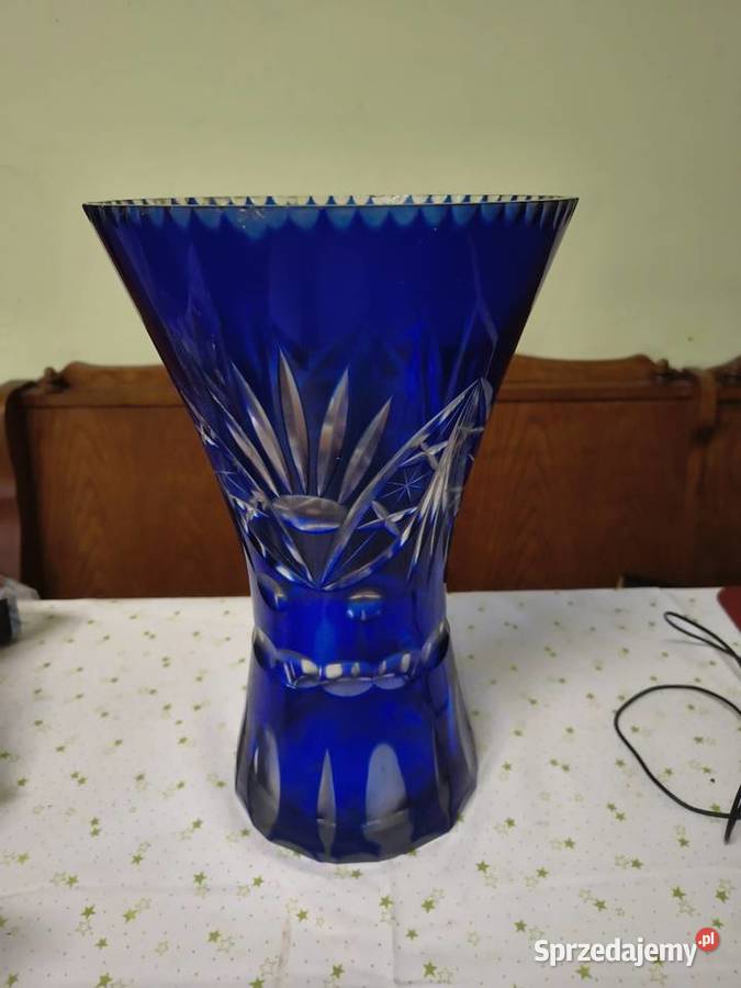 Wazon kobaltowy kryształ Chorzew