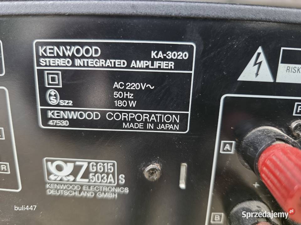 wzmacniacz kenwood ka3020 stereo Wzmacniacze i pokrewne śląskie Chełm Śląski