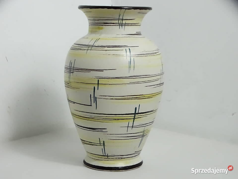 Piękny Wazon Vintage MidCentury Modern GERMANY Biłgoraj
