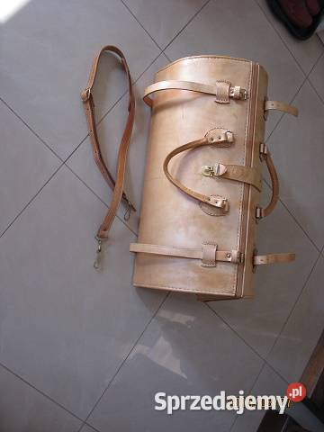 Skórzany piękny nowy kufer USA orginalny LUCKY Warszawa