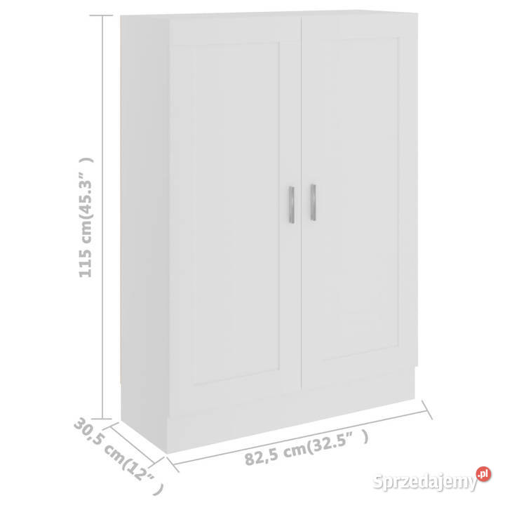 Szafka biała 825x305x115 materiał drewnopochodny