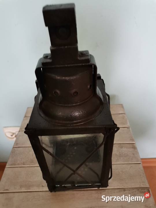 Niemiecka kolejowa lampa na swieczke z 1924 roku Kraków