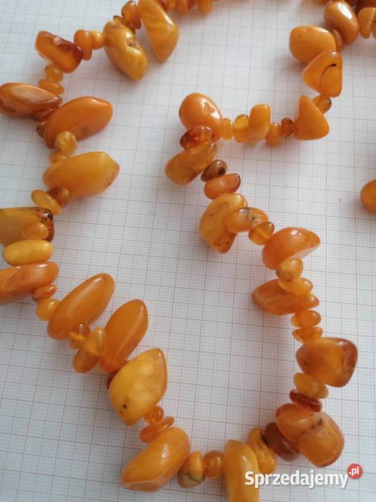 Stary Naszyjnik Bursztyn Bałtycki 106gram Białystok