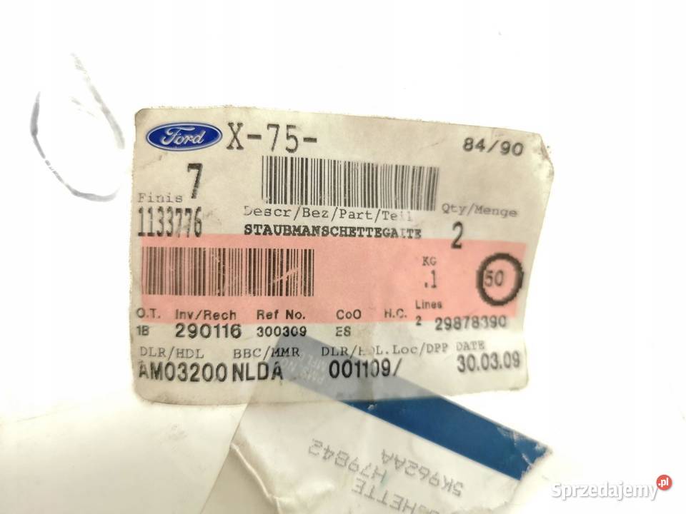 OSŁONA AMORTYZATORA TYŁ FORD FIESTA 9502 KA lubelskie sprzedam