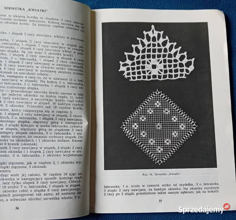 Helena Gawrońska Serwetki Konfekcja szydełkowa Koźminek