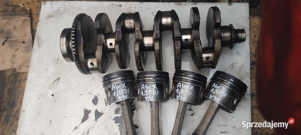VW AUDI SEAT SKODA 19TDI AWX wał korbowy tłok