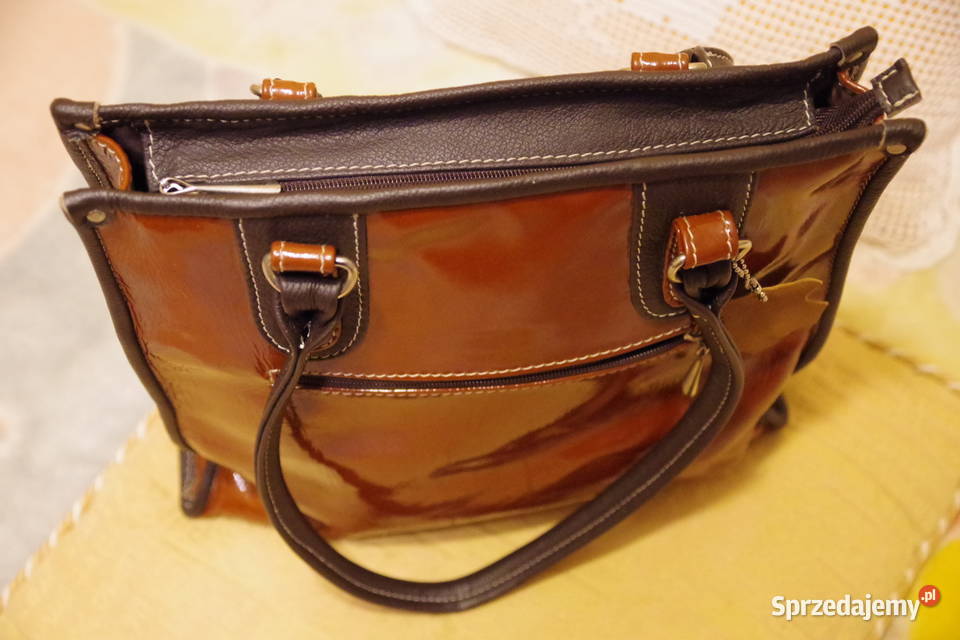 Torebka nowa skórzana brązowa Gdańsk