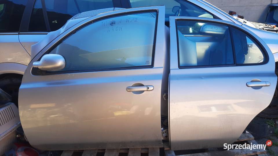 drzwi prawe lewe Nissan Micra k12 lak KY0K przód Dębno