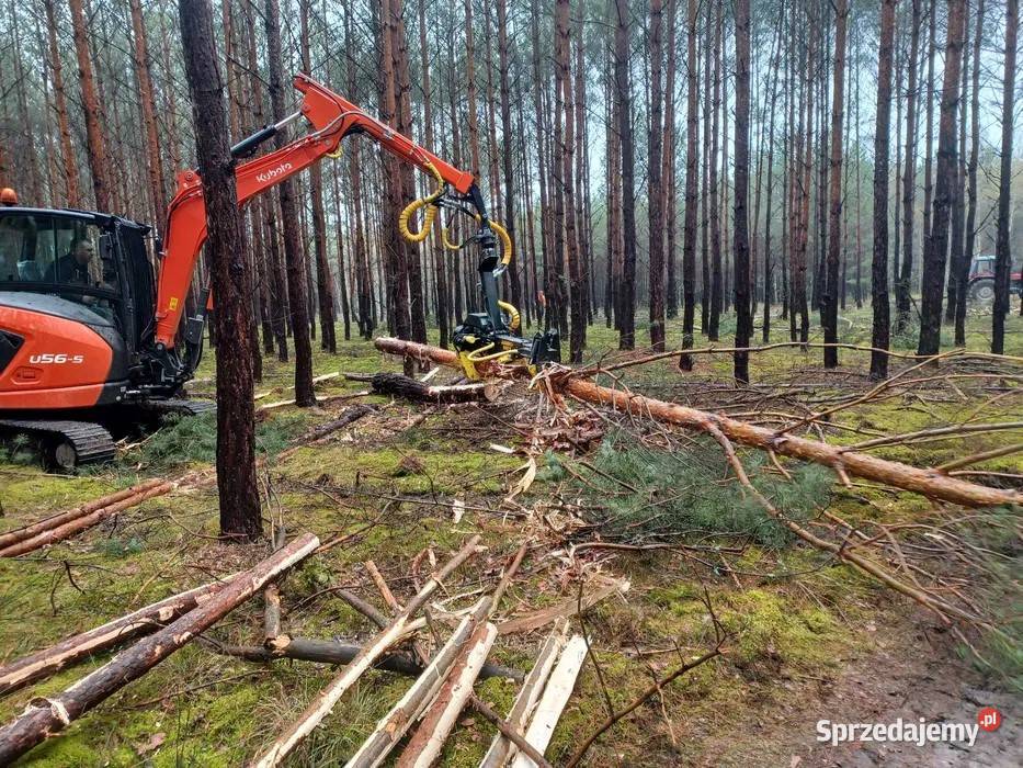 Głowica ścinkowa ARBRO 400S na koparkęciągnik