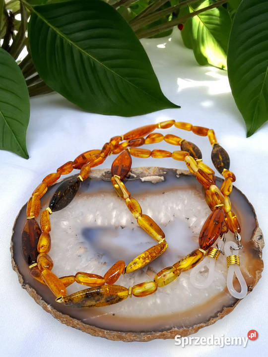 Sznurek do okularów z bursztynu BURSZTYN mazowieckie Warszawa