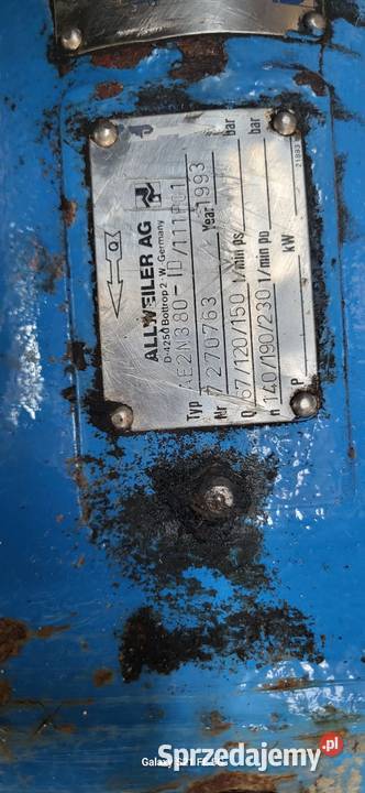 Pompa śrubowa Allweiler AG Pozostałe Rozprza