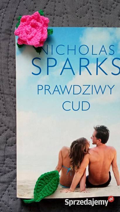 Różyczka wykonana na szydełku zakładka do łódzkie Łask