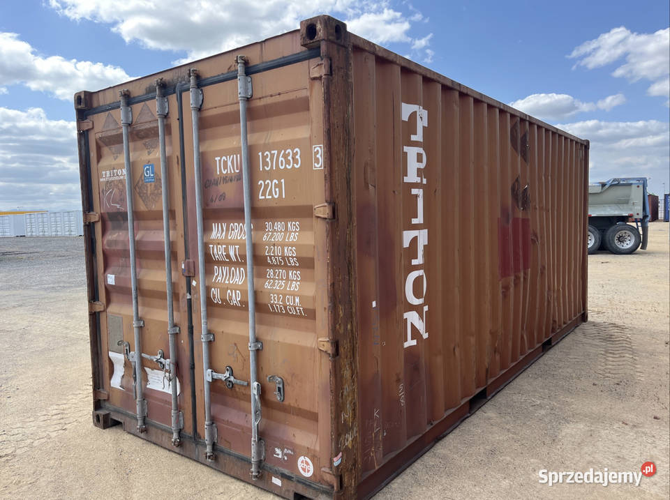 Kontener morski magazynowy 20DV 6 metrowy Łódź sprzedam