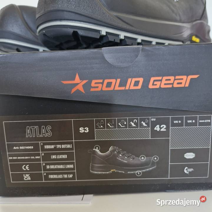 Buty robocze Solid Gear Atlas S3 rozmiar 42 inna Łódź