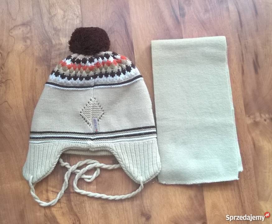 Czapka z szalikiem Komplet zimowy