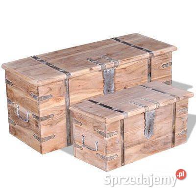 vidaXL Skrzynia z drewna akacjowego 2 244054 Warszawa