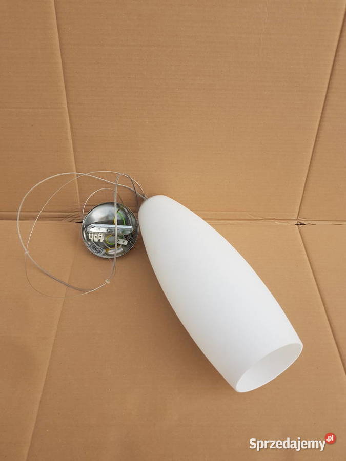 Lampa wisząca WRZECIONO biały mat MURANO GLASS Warszawa